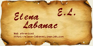 Elena Labanac vizit kartica